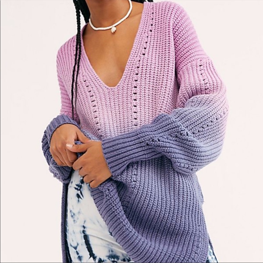 Free People Come Together Ombre Tunic Sweater
